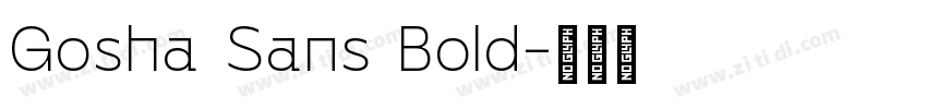 Gosha Sans Bold字体转换